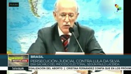 Exjefe policíaco indica que sectores quieren sacar a Lula de comicios