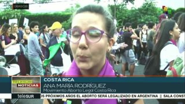 Costarricenses marchan en favor de la Ley de Aborto