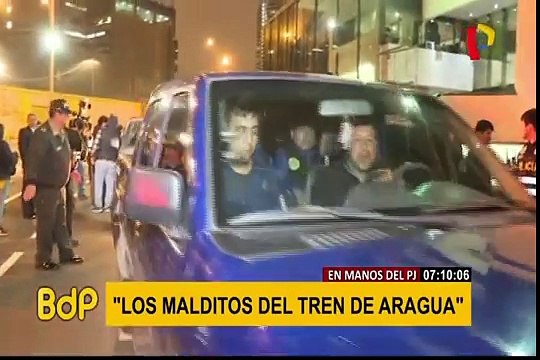 ‘Los Malditos del Tren de Aragua’: detenidos se mostraron desafiantes durante traslado a PJ