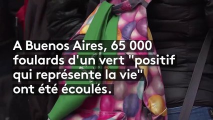En Argentine, des foulards verts et bleus devenus les symboles du débat sur l'avortement