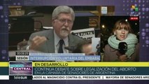 Argentina: gran expectativa por votación en Senado sobre Ley de Aborto
