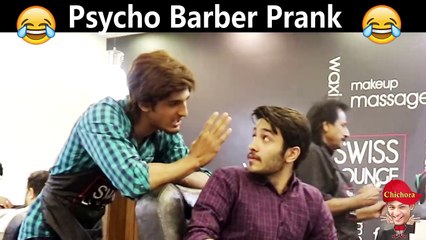 Psycho Barber Prank in Pakistan Haha very funny