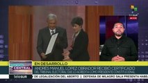 AMLO recibe constancia de presidente electo de México