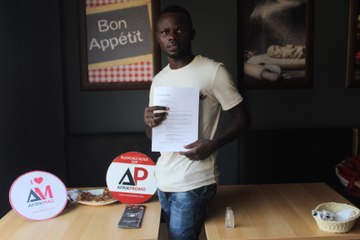 Kramo Gael Junior Konan, grand gagnant du billet d'avion de Brussels Ailines sur Afrikpromo