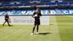 Courtois kisses Real badge as he is presented in Madrid