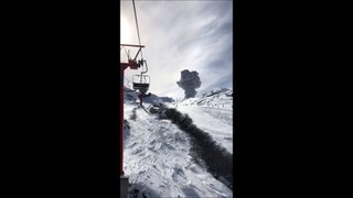EXPLOSION Volcanic and earthquake in Nevados de Chillan, CHILE on August 8, 2018