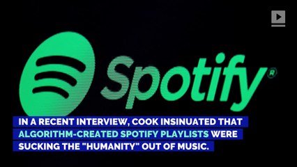 Apple CEO Tim Cook Bashes Spotify