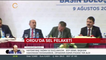 Ordu'da sel felaketi yaşandı