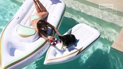 Pool floats aren't just for humans anymore...