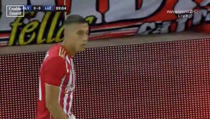 Lazaros Christodoulopoulos Goal - Olympiakos vs Luzern 1-0 09/08/2018