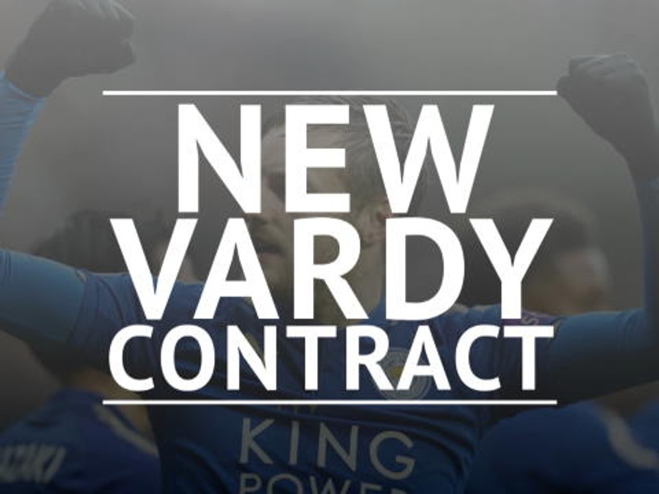 Jamie Vardy signs new Leicester contract