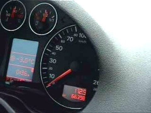 A3 3.2 DSG : 0-100 km/h