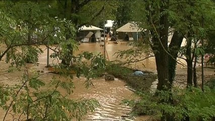 Alluvioni nel sud della Francia, campeggi devastati dalle piogge