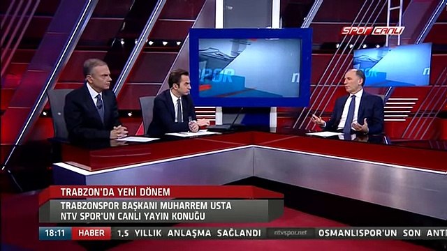 NTV SPOR ÖZEL... Trabzonspor Bşk. Muharrem Usta, Spor Merkezi'nin konuğu oldu.