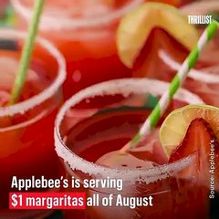 Applebee's is serving $1 strawberry margaritas all of August