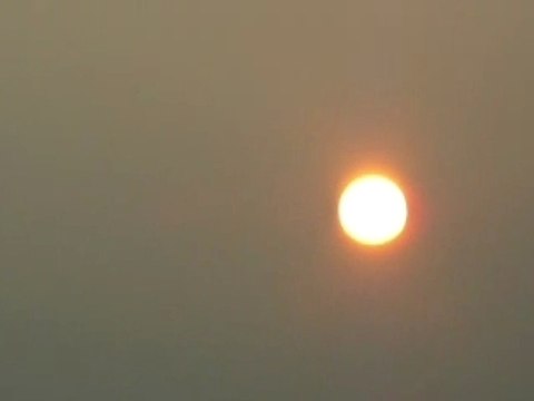 Coucher de soleil mercredi 19 décembre 2007 sur Lyon