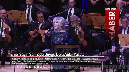Emel Sayın Sahnede Duygu Dolu Anlar Yaşattı