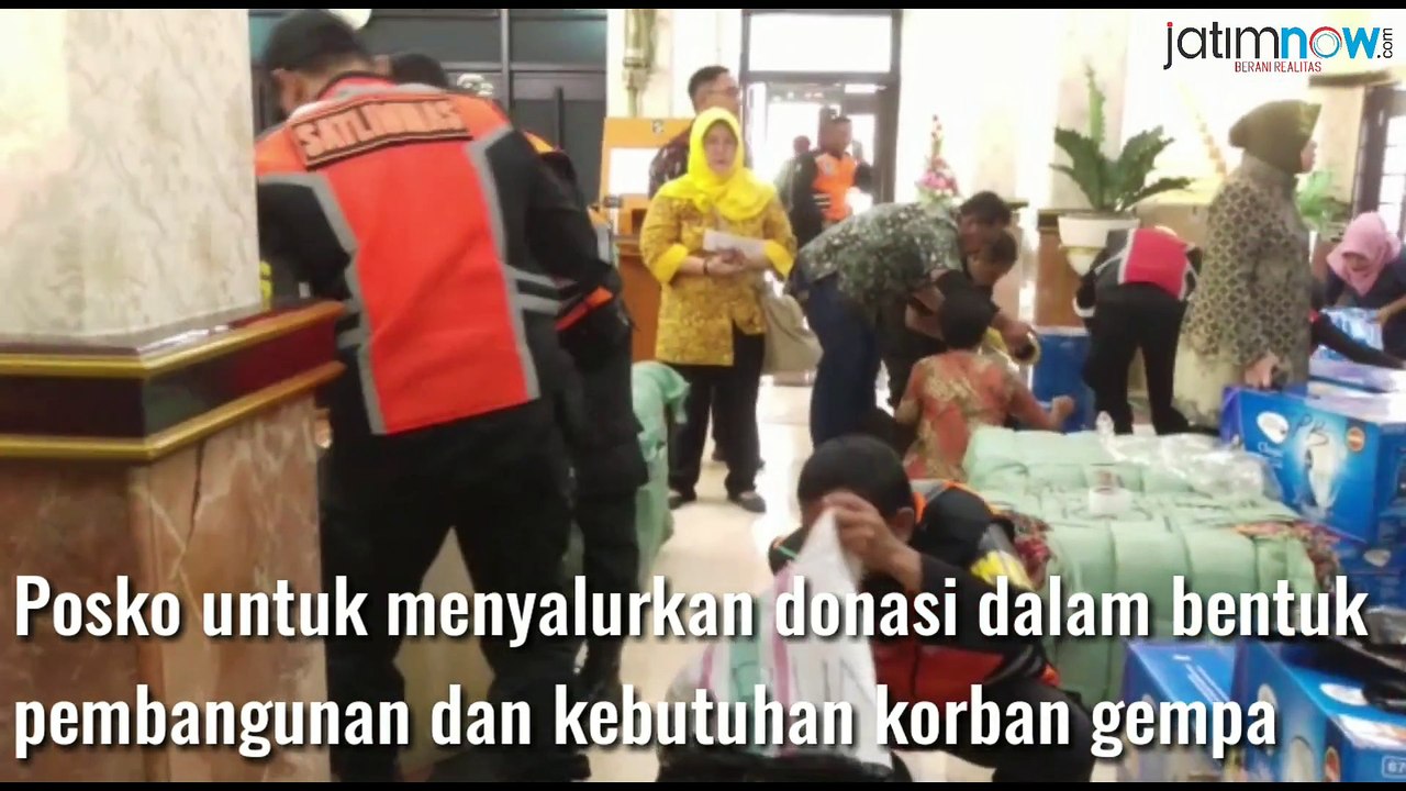 Pemerintah Kota Surabaya Membuka Posko Peduli Lombok