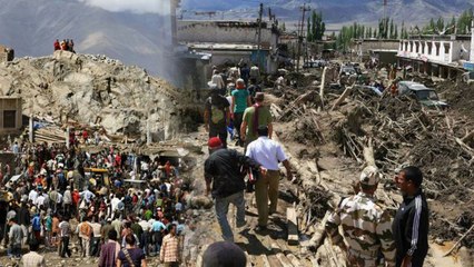 Cloudburst hits Leh's Saboo Village, Restoration work undergoes | Oneindia News