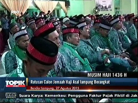 Ratusan Jemaah Calon Haji Asal Lampung Berangkat ke Tanah Suci