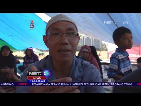 Halaman Parkir Masjid Islamic Center Lombok Masih Menjadi Tempat Pengungsian - NET 12