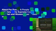 About For Books  A People s History of the Supreme Court: The Men and Women Whose Cases and