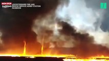 Angleterre : Une tornade de feu impressionnante se forme pendant un incendie (Vidéo)