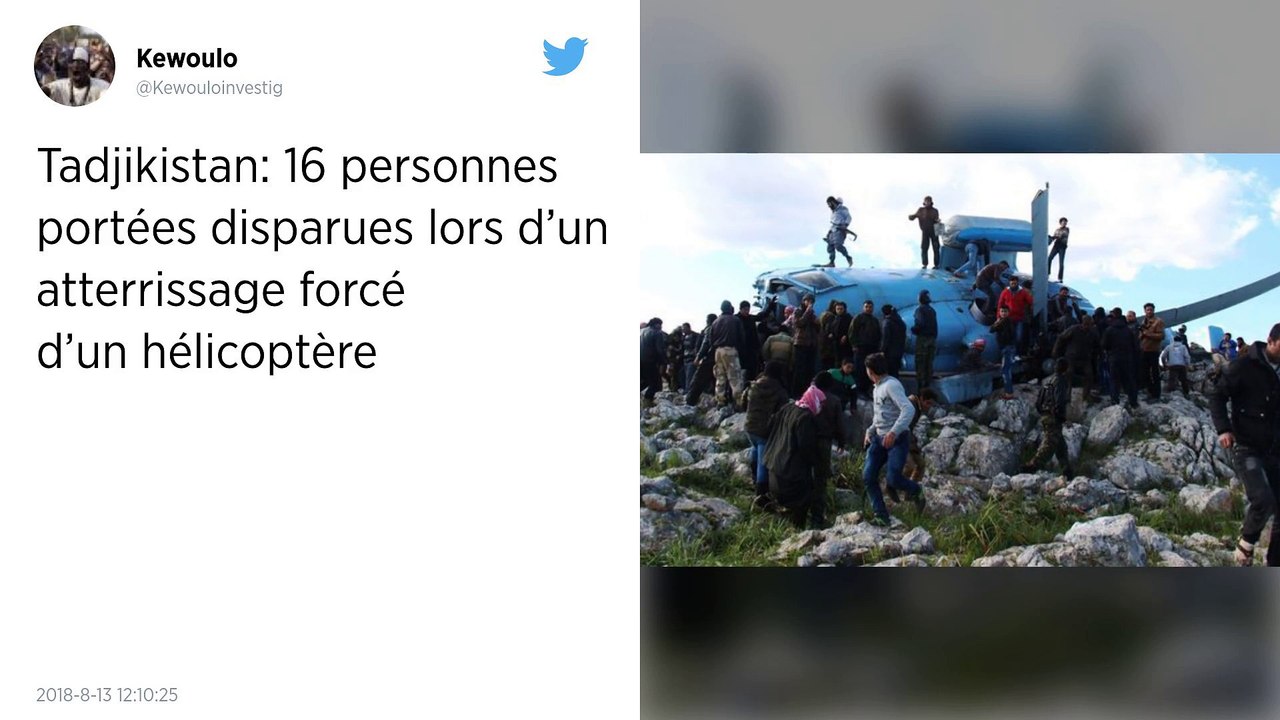 Tadjikistan : trois alpinistes russes et deux pilotes tadjiks tués dans un accident d'hélicoptère.
