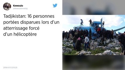 Tadjikistan : trois alpinistes russes et deux pilotes tadjiks tués dans un accident d'hélicoptère.