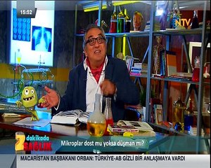 2 Dakikada Sağlık (Mikrop nedir? Vücudumuzda kaç tane mikrop var?)