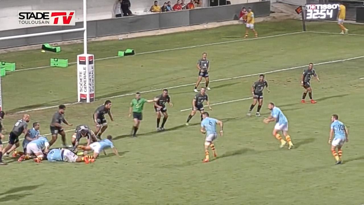 (Résumé)  USAP / Stade Toulousain - Match Amical