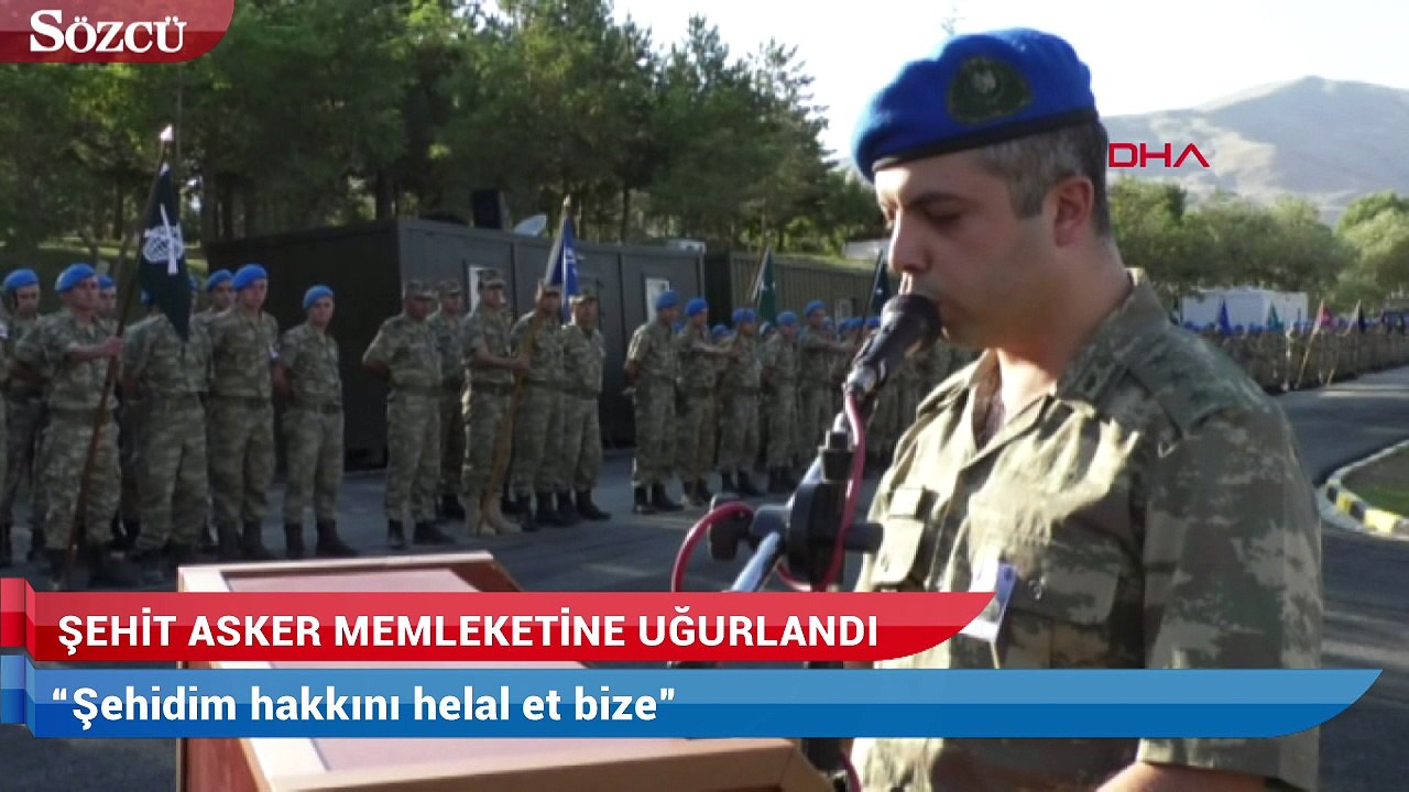 Ağrı şehidini son yolculuğuna uğurladı