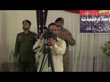 Commandant Artillery Center Attock Brigadier Khalid addressing on the function of youm e shuhada