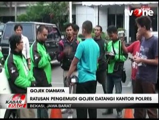 Ratusan Pengendara Go-Jek Serbu Mapolres Bekasi