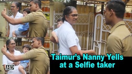 Nanny's Fury: Taimur’s Nanny Yells at a Selfie taker