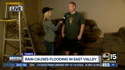 Dozens forced from Tempe homes after flooding