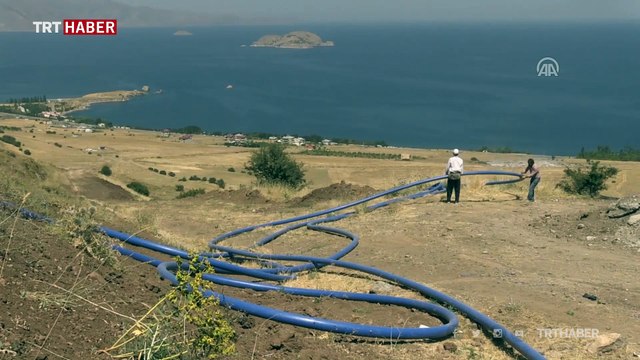 Van Akdamar Kilisesi tatlı suya kavuşuyor