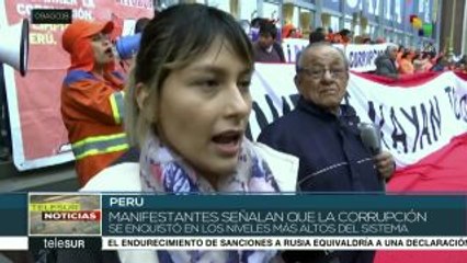 Perú: nueva jornada de protesta en Lima contra la corrupción