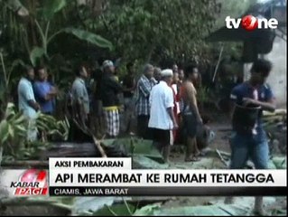 Diduga Mengalami Gangguan Jiwa, Seorang Pria Bakar Rumahnya