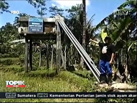 Pompa Gravitasi Alirkan Air dari Mata Air Lembah