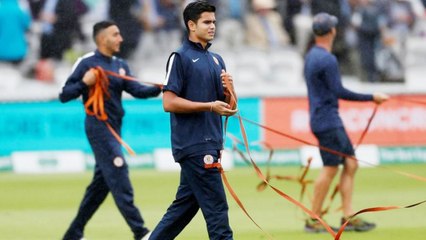 India Vs England 2nd Test: Arjun Tendulkar does ground staff duty | वनइंडिया हिंदी