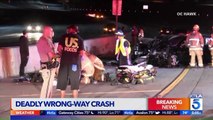 2 Killed in Wrong-Way Freeway Crash in California; Suspected DUI Driver in Custody