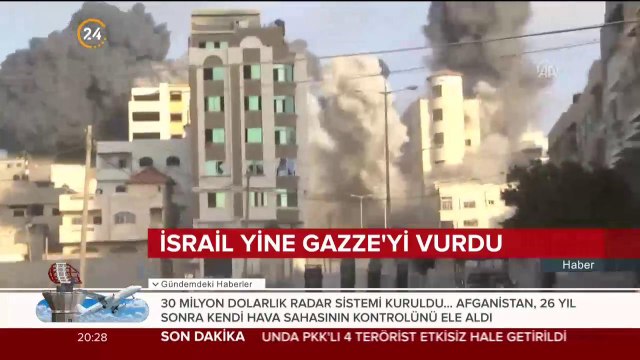 İsrail yine Gazze'yi vurdu