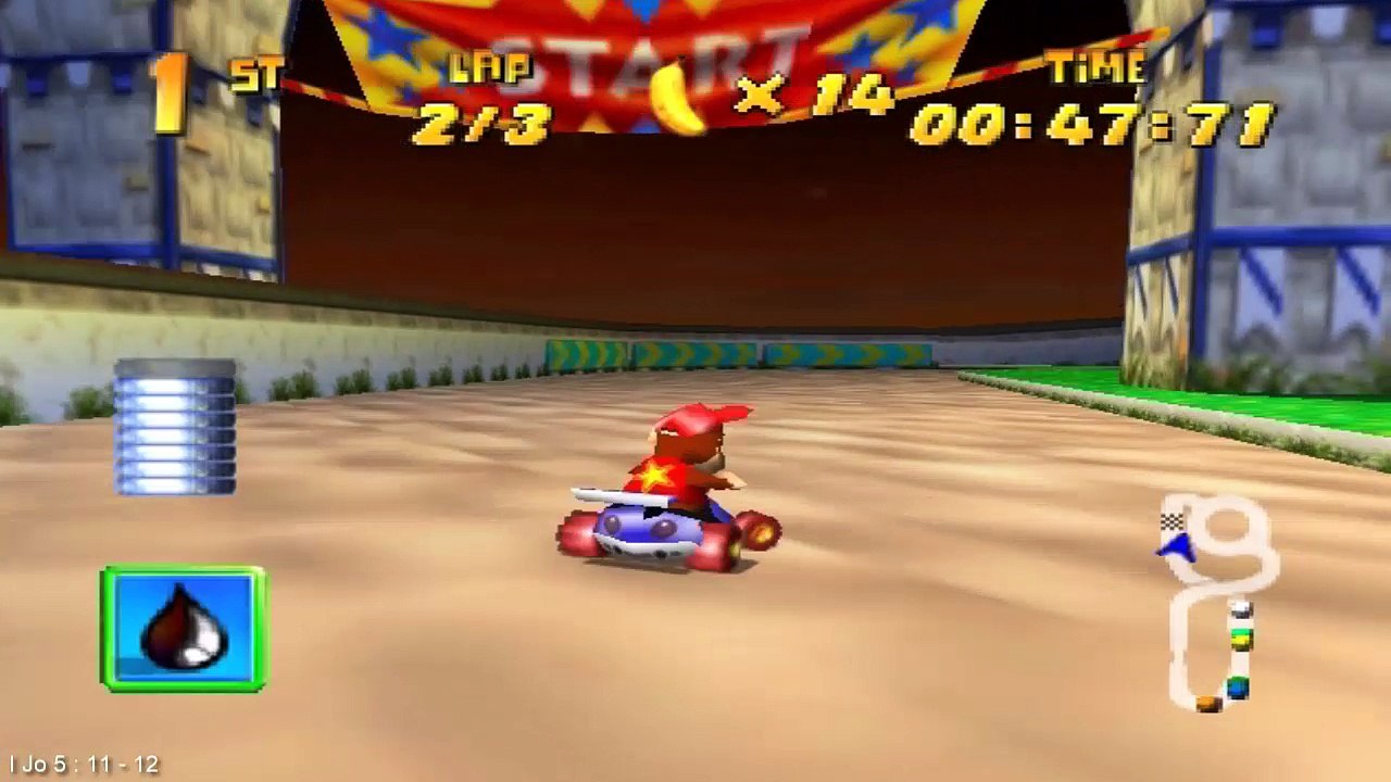 Diddy Kong Racing #45 [Silver Coin Challenge - Haunted Woods] Pista rápida com moedas