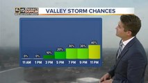 Storms to move into Valley Friday night