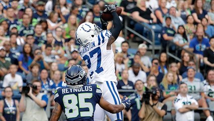 Nate Hairston picks off Austin Davis in the end zone