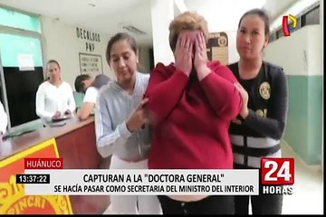 Huánuco: detienen a mujer que se hacia pasar como secretaria del ministro del Interior