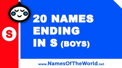 20 boy names ending in S - the best baby names - www.namesoftheworld.net
