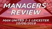 Manchester United 2-1 Leicester - Managers' best bits