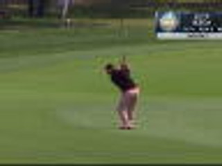 Shot of the day - Ikeda inches away from holing second shot on 18